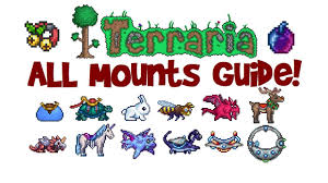 Terraria All Mounts And How To Get Them List Guide First To Best 1 3 And 1 2 4 Youtube