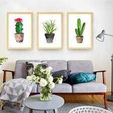 They are cheap projects that don't look cheap! Resultat De Recherche D Images Pour Canvas Cactus Triptyque Blue Wall Decor Rooms Home Decor Minimalist Wall Decor