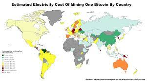 Even in a few countries that do regulate the use of bitcoin, such as iceland, mining bitcoin is still legal. Estimated Electricity Cost Of Mining One Bitcoin By Countrypowercompare Co Uk