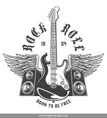 Rock Roll Designs Bundle Rock N Roll Tattoo Rock And Roll Rock And Roll Sign