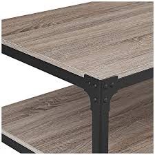 From round tables to square tables to folding tables, our outdoor side tables will look great anywhere. Angle Iron 48 Wide Gray Driftwood And Metal Coffee Table 31c07 Lamps Plus