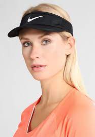 Nike Performance Women Aerobill Featherlight Visor Adjustable Cap Black White Black Zalando Es