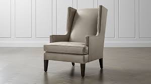 Luxe Leather High Wing Back Chair Reviews Crate And Barrel Home Goods Chairs Leather Wingback Chair Leather Dining Room Chairs