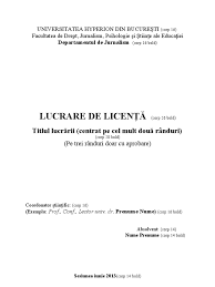 Lucrari de licenta va ofera la comanda si la cel mai bun pret lucrari de licenta (diploma, dizertatie, studii de caz). Model Redactare Lucrare Licenta