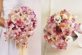 Now one tip when you're working with the phalaenopsis, sometimes they'll get little spots, lighter areas, and they will show from the front. Friday Flowers Phalaenopsis Orchids Elizabeth Anne Designs The Wedding Blog Orchid Bouquet Wedding Pink Orchids Bouquet Wedding Bouquets