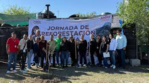 Arbolenado andamos! 🙌🏻🌳 Mi reconocimiento a todo el team de la  Coordinación General de Gestión Ambiental que junto a los vecinos de la  colonia Américo Villarreal se dieron a la tarea de