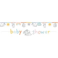 Our free, printable banners are available in 36 colors! Winnie The Pooh Baby Shower Banner Big W