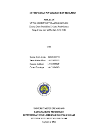 Artikel ini membahas pengertian evaluasi, penilaian, asesmen, pengukuran, dan tes, yang dalam praktiknya sering membingungkan. Top Pdf Pengukuran Dan Penilaian Pendidikan Cover 123dok Com