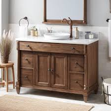 brown bathroom vanity, bathroom sink