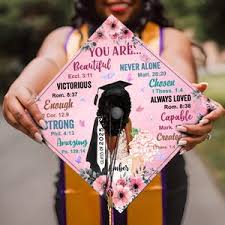 Black Queen the Most Powerful Piece in the Game, Black Girl Graduation Cap  Topper, Personalized Graduation Decoration, Class of 2024