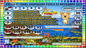 Prediksi Hongkong Pools 25 November 2019 Sydney Singapura 22 Februari