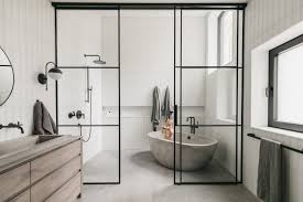 Angela Price: Modern Glass Tile Bathroom