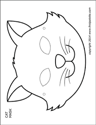 Printable Cat Masks Halloween Coloring Pages Halloween Coloring Printable Animal Masks