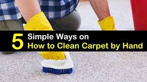 You don't need crazy expensive soap and ridiculously expensive equipment. 5 Simple Ways On How To Clean Carpet By Hand