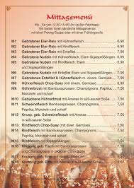 Check spelling or type a new query. Speisekarte Peking Garden China Restaurant