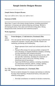 Sample Interior Designer Resume Sample Interior Designer Resume Type Your Address Here Type Your Address Here Summary Of Skills More