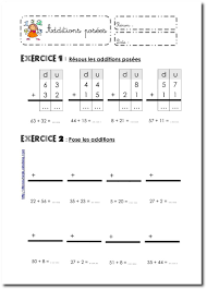 Évaluation soustraction sans retenue ce1 / problemes utilisant la soustraction l ecole de crevette. Additions Posees Avec Retenue Classe Pinterest Ecole Ce1 Et Calcul Cute766