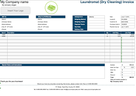 A payslip excel template is a brief piece of paper which outlines details about amount paid for a particular time period. Free Laundromat Dry Cleaning Invoice Template Pdf Word Excel