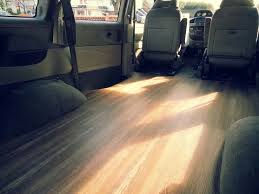 Mitsubishi Delica L400 Camper Van Conversion Insulated Sub Floor With Vinyl Wood Plank Delica Van Camper Conversion Delica