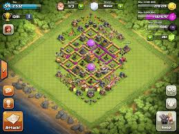 Only best th7 trophy base links to reach 2000+ cups soon. Base Coc Mode Malam Th 3