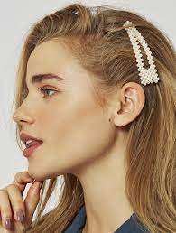 Skinnydip London Pearly Hair Clip Model Clip Hairstyles Pearl Hair Pearl Hair Clip