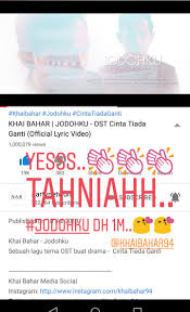 Ost cinta tiada ganti label : Jodohkukhaibahar Hashtag On Twitter