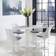 Lippa 60 Oval Artificial Marble Dining Table In White Lifestyle Dining Table Marble