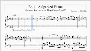 Piano Sheets Violet Evergarden Ost Episode 1 By Chrislin