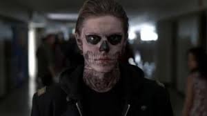 Amer­i­can hor­ror sto­ry striped green tate langdon sweater consists of excellent fleece fabric with a soft viscose inwards lining for endless comfort. Striped Green Sweater Worn By Tate Langdon Evan Peters As Seen In American Horror Story S08e06 Spotern