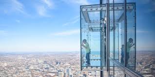Top of tall building at night. Chicago S Observation Decks Choose Chicago