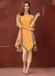Edenrobe Ladies Pret Collection Kurtis Short Kurtis Casual Kurtis Sanaulla On Stylish Dresses For Girls Stylish Dress Designs Sleeves Designs For Dresses