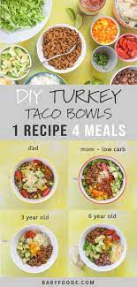 Diy Family Dinner Turkey Taco Bowls Healthy Dinners For Kids Healthy Family Dinners 30 Minute Meals Healthy
