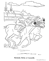 The colouring pages are of high quality. Historic Places Kentucky Derby Coloring Pages 020