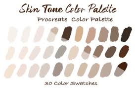 The orange and teal tones work great together and create a calming feeling. Skin Tone Color Palettes Skin Color Procreate Palettes 991119 Procreate Palettes Design Bundles