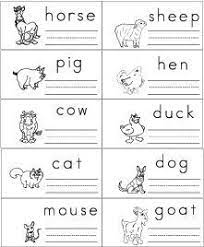 Farm Animals Writing Worksheet And Activities For Preschool And Kindergarten Farm Animals Preschool Animal Writing Writing Worksheets