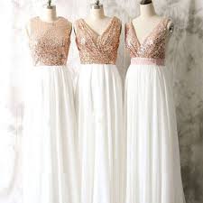 Shop our styles of beautiful prom dresses. White And Rose Gold Prom Dress Off 66 Www Multistarworld Com