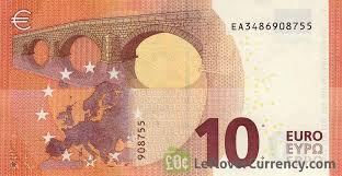This graph displays the online ratio 10 eur/mdl or (euro / moldova lei). 10 Euros Banknote Second Series Exchange Yours For Cash Today