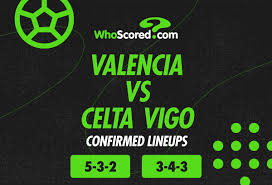 Valencia vs Celta Vigo Confirmed Lineups
