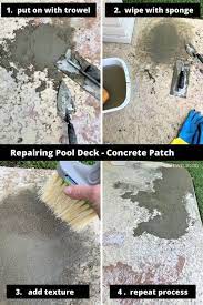 After a pool is constructed, soil (usually called backfill) is often how do i know when my pool deck has settled? Diy Painting Pool Deck Tutorial Thetarnishedjewelblog