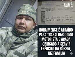 Brasileiro de Roraima é atraído com promessa de emprego como motorista na  Rússia e acaba obrigado a servir no Exército, diz família Marcelo Alexandre  da Silva Pereira, de 29 anos, saiu de