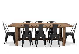 Industrial 9 Piece Dining Suite Super A Mart Dining Suites Dining Dining Chairs