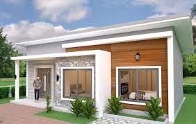 This bungalow residence is ideal for the owner having a lot with at least 10 meters of frontage. Simply Elegant 10 8 Bungalow With A Shed Roof Pinoy Eplans