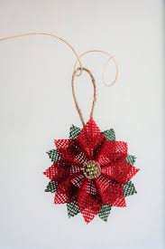 Poinsettia Flower Hanging Christmas Tree Ornament Christmas Flower Red Poinsettia Hanging Ornaments Burlap Poinsettia Flower In 2020 Hanging Christmas Tree Hanging Ornaments Christmas Ornament Sets
