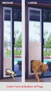 The pet door, typically an acrylic unit is installed in a section of the glass or door, allowing free access to the outdoors for your pet. Diy Dog Door Sliding Glass 41 Ideas