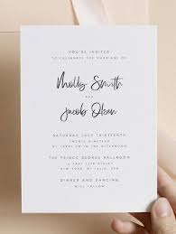 Print At Home Wedding Invitation Template Diy Editable Wedding Etsy Wedding Invitation Templates Wedding Invitations Printable Templates Wedding Invitations Diy