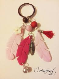 Porte Clefs Plume Bijoux Fimo Fimo Porte Cle Fimo