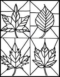 Descargar los dibujos en alta resolución gratis. Free Fall Leaves Stained Glass Printable Students Could Reference Real Leaves And Draw Their Own Version Arte De Otono Manualidades Tardor