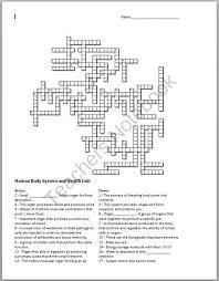 Anatomy Human Body Systems And Health Topics Unit Crossword Puzzle And Unit Preview From Science From Murf On Human Body Systems Body Systems Human Body Unit