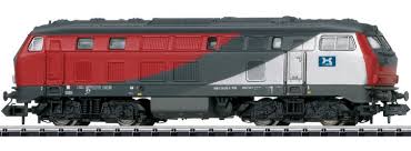 218 235, which is the prototype for the esu model is part of the second production series and was stationed in regensburg until it was repainted in 1993. Minitrix 16822 Diesellok Br 218 Heros Dcc Sound Spur N Online Kaufen Bei Modellbau Hartle