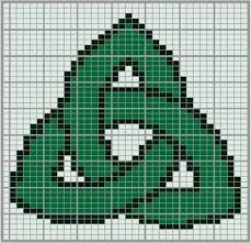 Celtic Trinity Knot Chart Celtic Cross Stitch Knitting